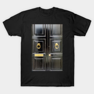 Black wooden door T-Shirt